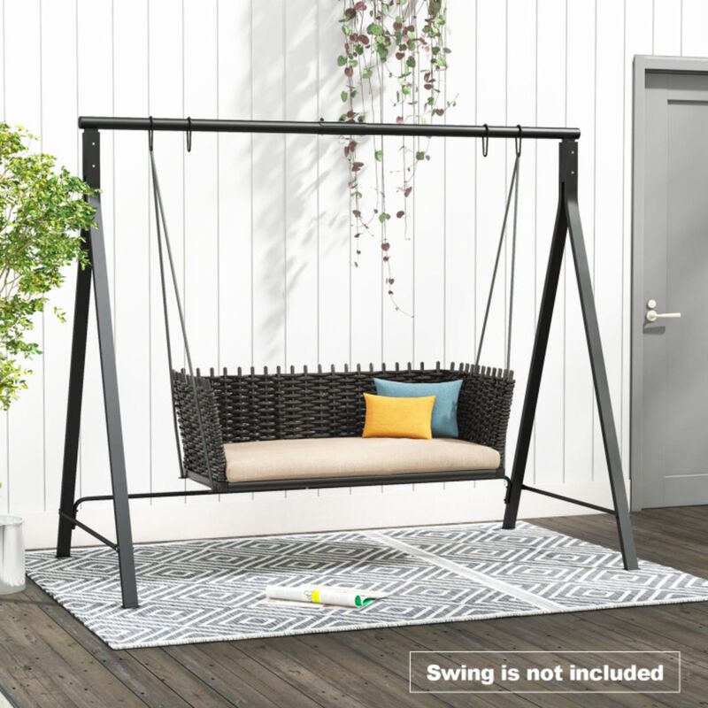 Hivvago Patio Metal Swing Stand with A-Shaped Structure