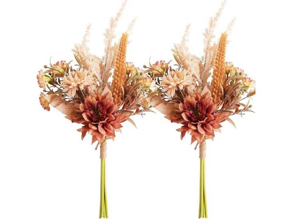 Artificial Dahlia Flower Stems Home Decor Bouquet Arrangement