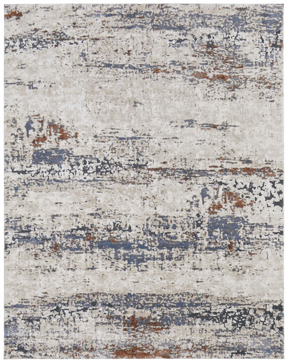 HomeRoots Abstract Power Loom Area Rug