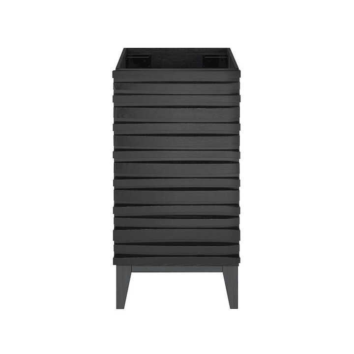 Cascade 18" Bathroom Vanity in Black - Cabinet