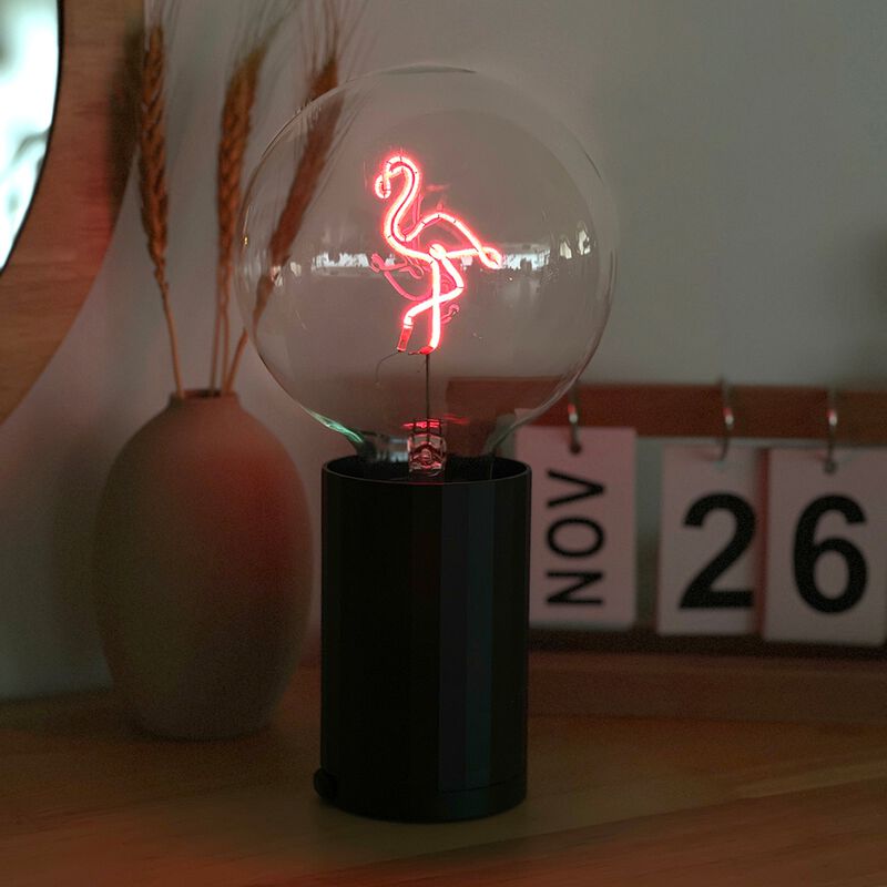 Bulb FLAMINGO Red with Base Table Lamp PORTABLE Pop image number 1