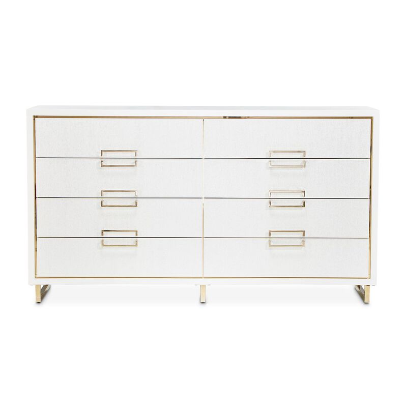 Michael Amini Palm Gate Dresser - Cloud White