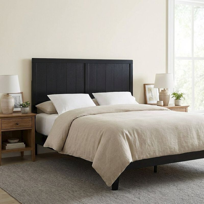 Wood Full Headboard with Classic Design and Durable Construction for Beds image number 3