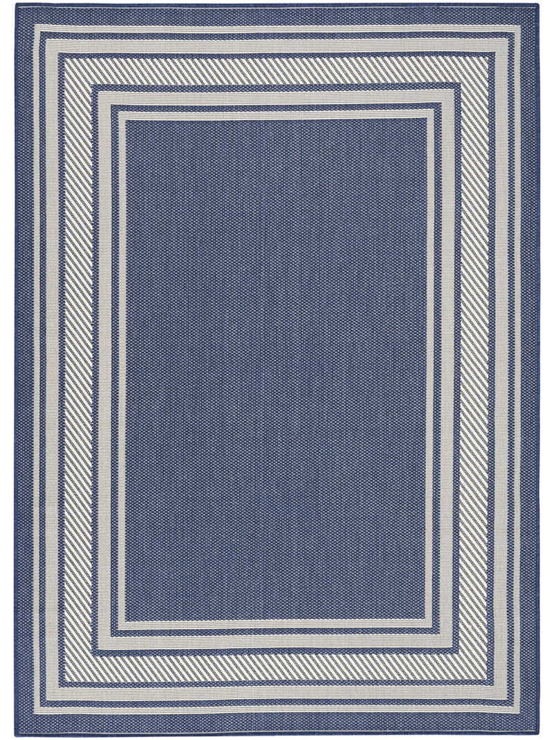 Horizon Indoor/Outdoor HOZ03 Navy 4' x 6' Rug