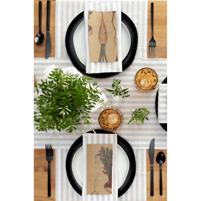 Linen Table Runner - Amalfi Stripe image number 2