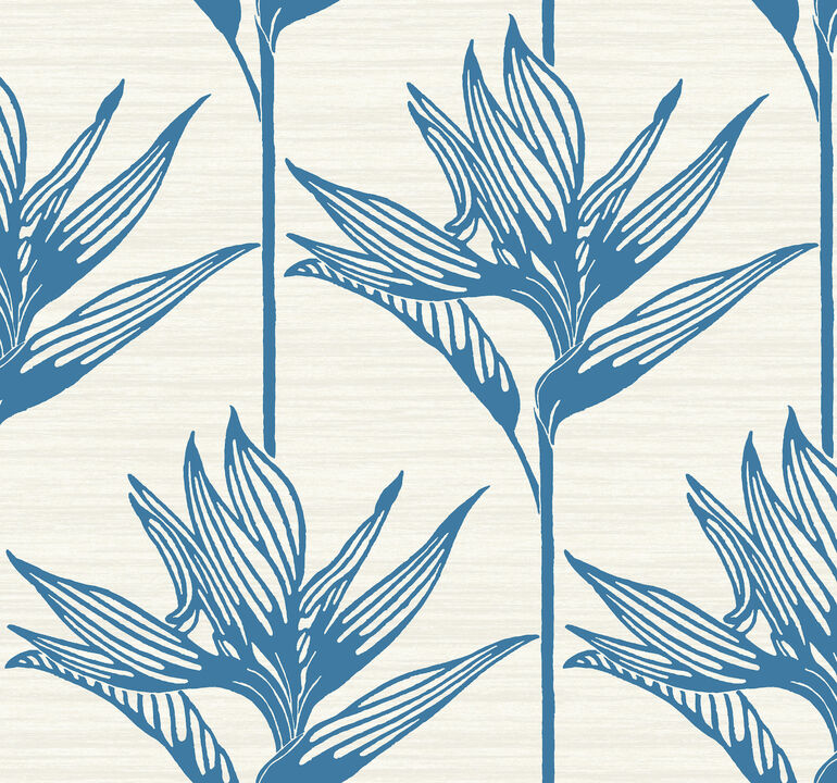 Bird of Paradise Blue Wallpaper