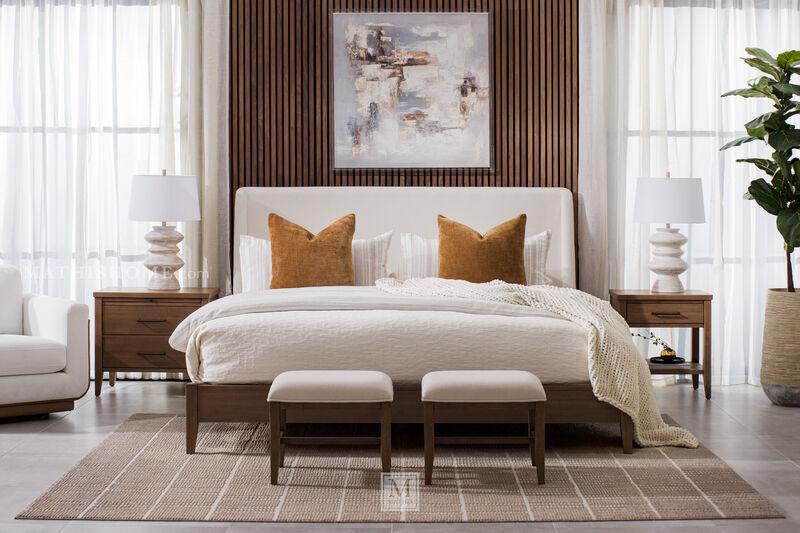 Olivia Queen Upholstered Bed image number 2