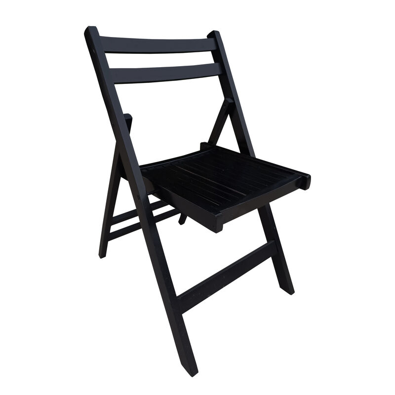 Streamdale Folding Slatted Event Chair Set of 4 image number 5