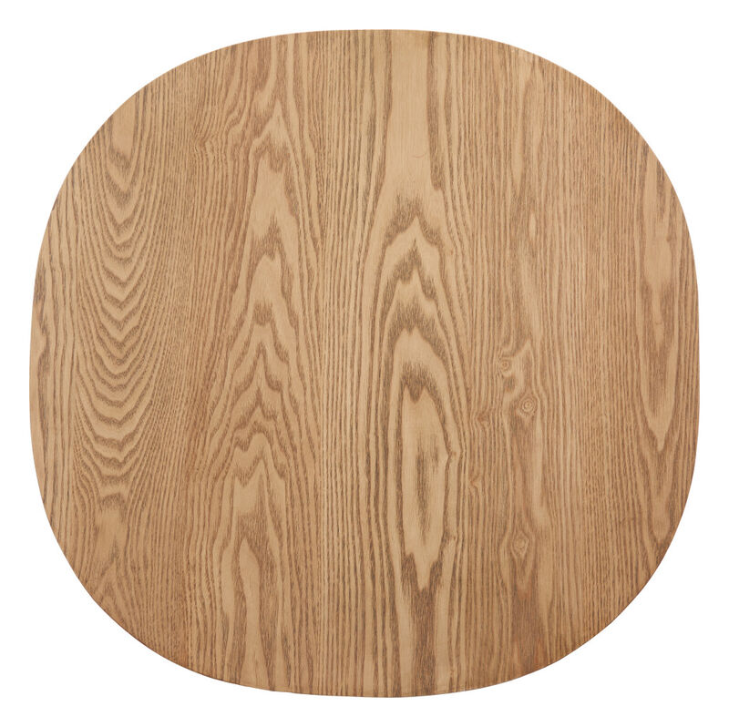 HomeRoots 24" Natural Wood Oval End Table image number 2