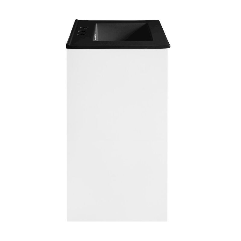 Virage 24 in. White Bathroom Vanity with 3-Hole Ceramic Sink Top image number 8