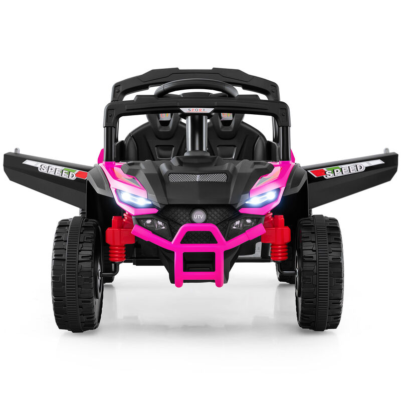 Kids 12V Electric UTV Ride On Car with LED Lights Music and Horn image number 6