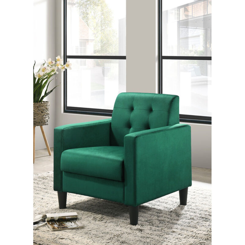 Hale Velvet Armchairs And End Table Living Room Set