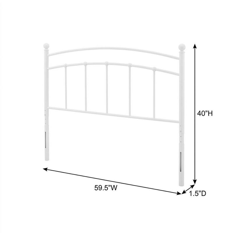 Metal Queen Headboard with Durable Frame and Classic Design for Bedroom image number 3