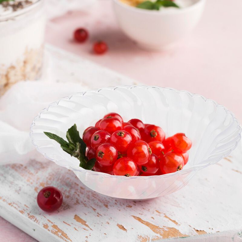 12 oz. Clear Flair Plastic Soup Bowls (90 Bowls) image number 9