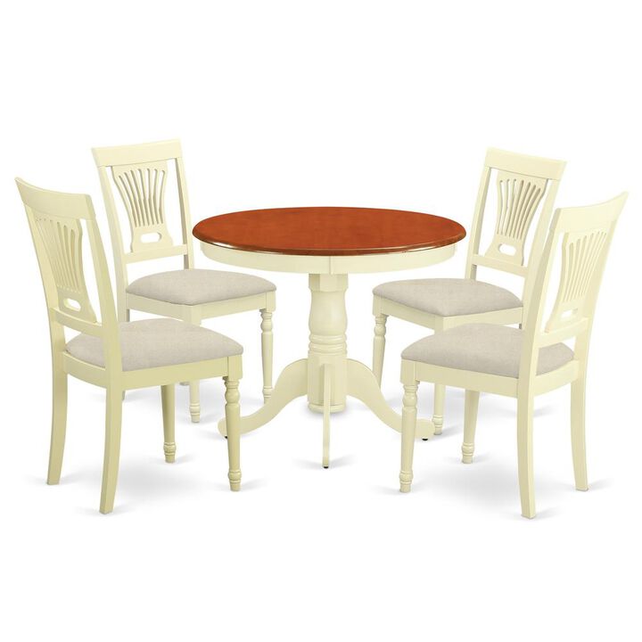 5 Pc Kitchen Table set-small Kitchen Table and 4 Chairs for Dining room