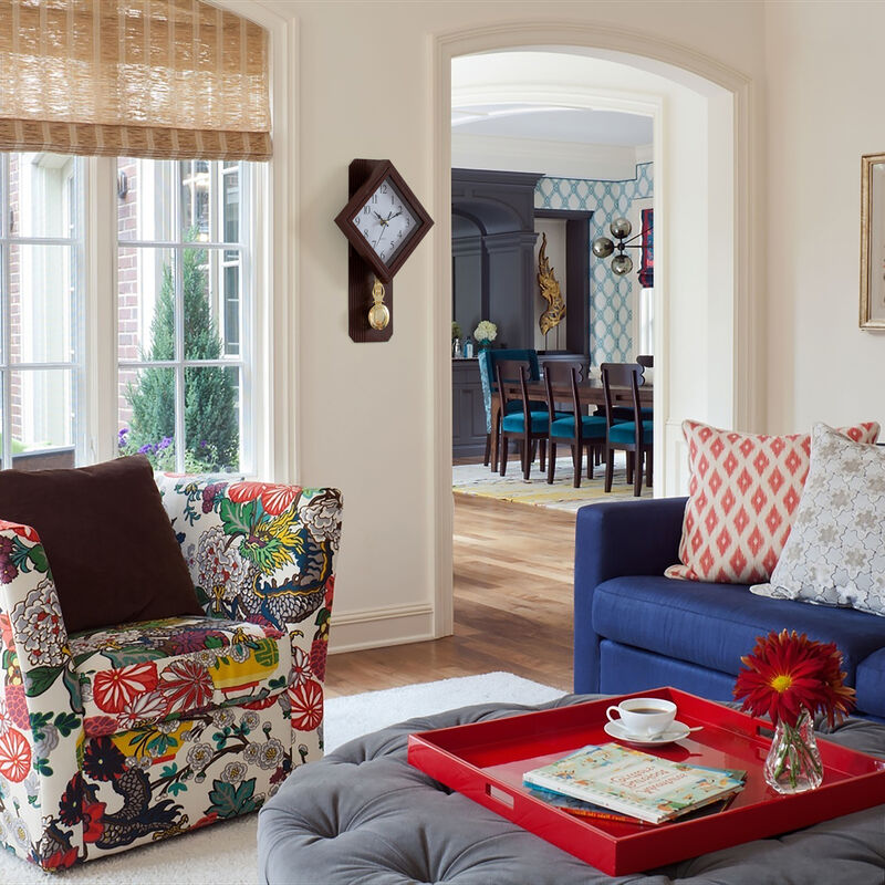 Wood-Look Pendulum Plastic Wall Clock, Farmhouse Decor for Living Room, Kitchen, or Dining Room, Silent Clock with Roman Numerals, Battery Powered, Large Decorative Wall Clock, Easy-to-Read, Brown