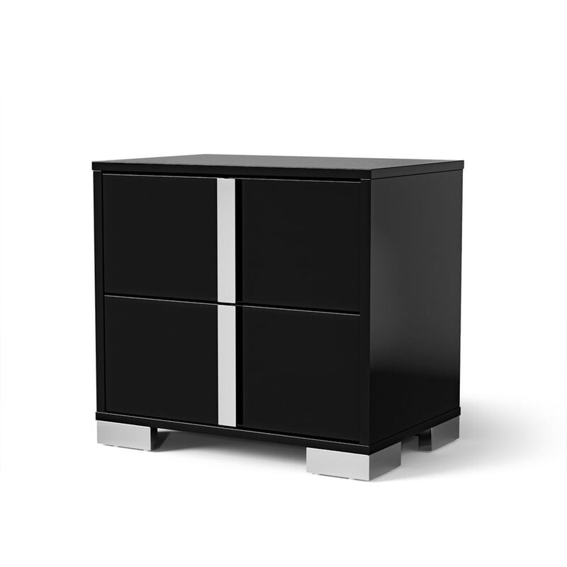 3pc Bedroom Set, Wood, 2 Nightstands image number 3