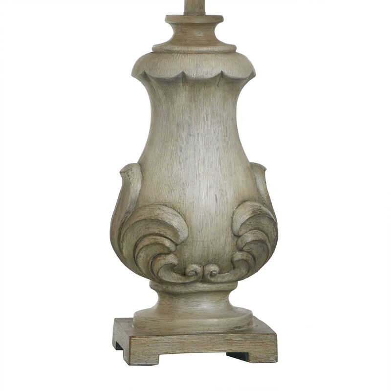 Weathered Scroll Table Lamp