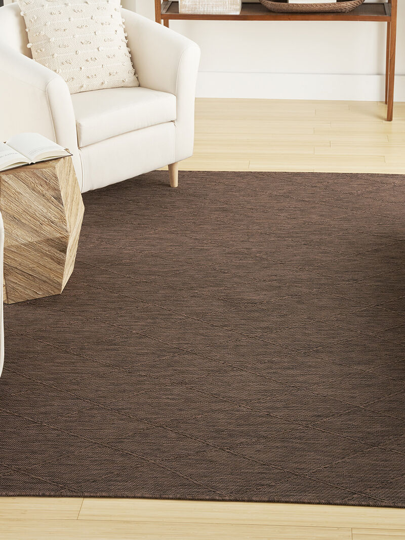 Washable Solutions WSL01 Mocha 5' x 7' Rug