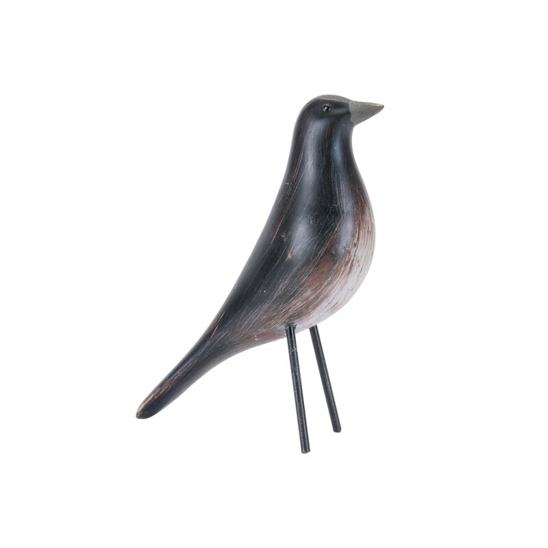 Set of 2 Modern Bird Figurines for Shelf, Mantel