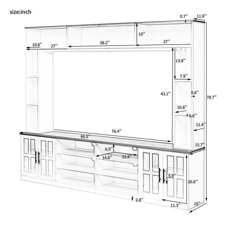 Mukjur Wall Unit TV stand image number 3