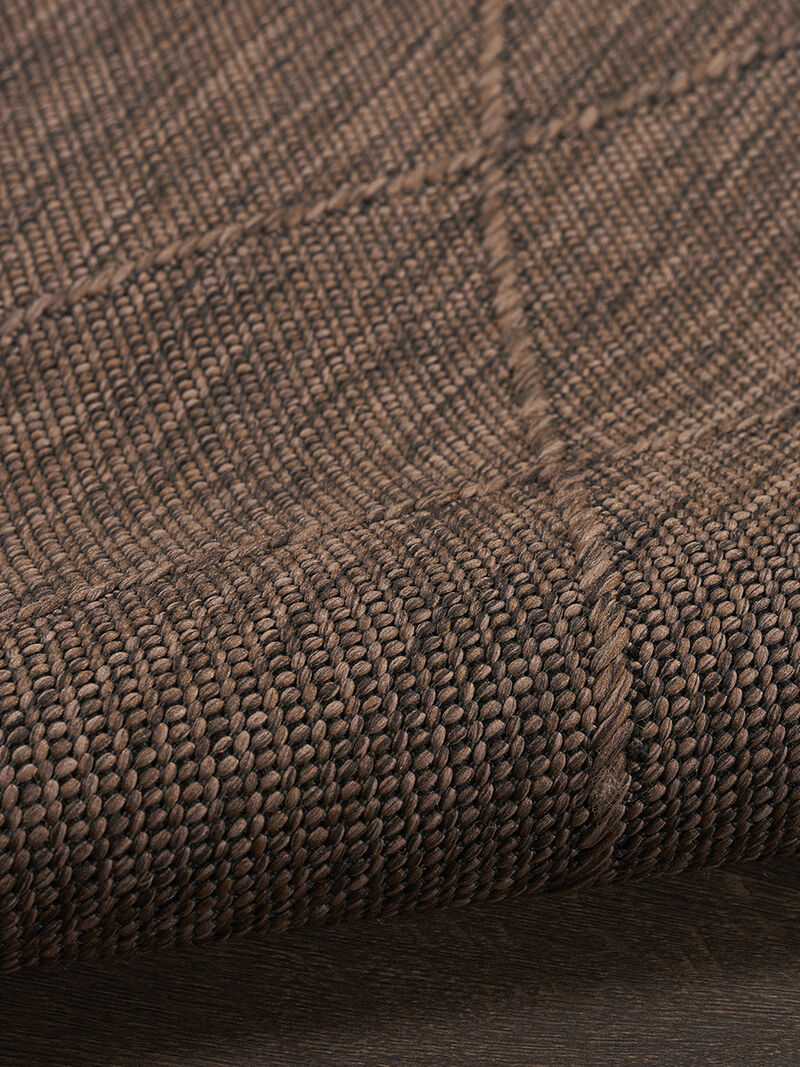 Washable Solutions WSL01 Mocha 5' x 7' Rug