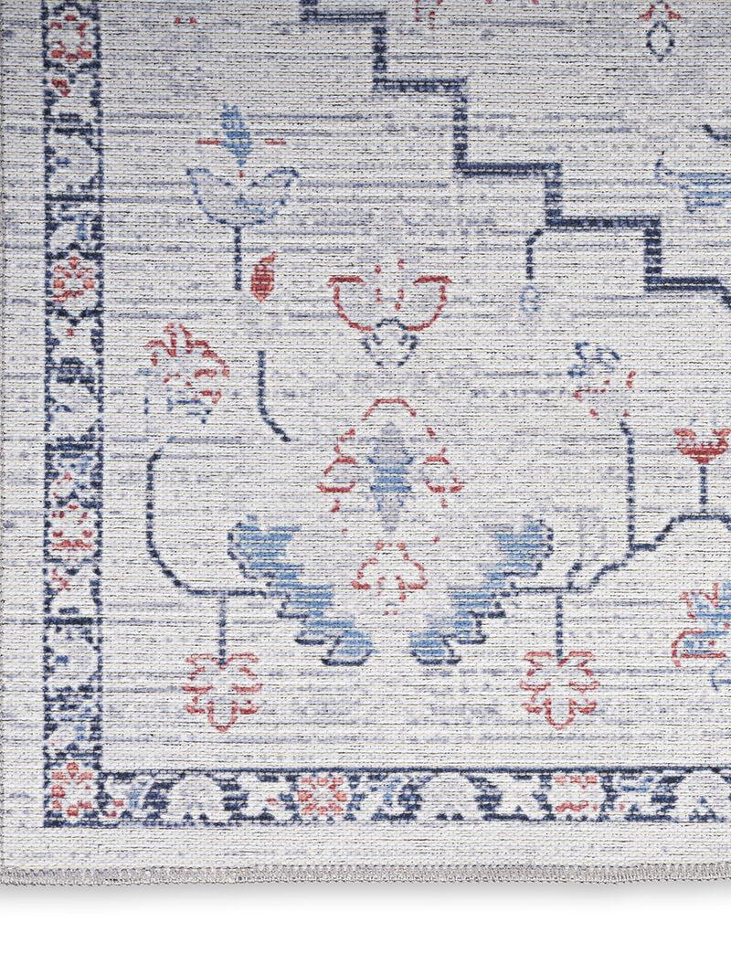 Machine Washable Series 1 SR110 Ivory/Blue 9'2" x 12' Rug