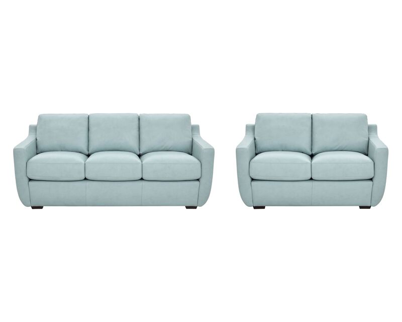 Ajax Aqua Sofa & Loveseat image number 0