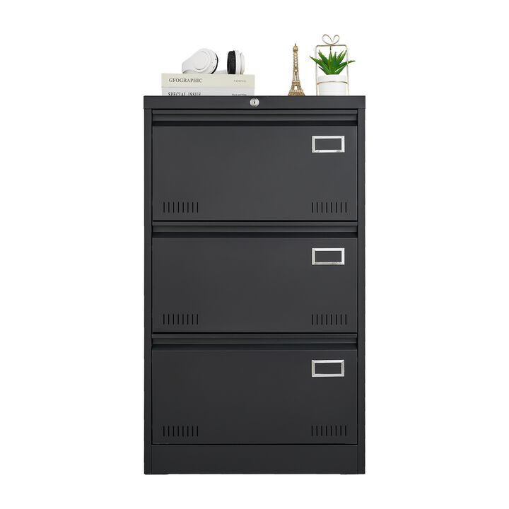 GOODSILO Lateral File Cabinet with Locking Drawers and Large Storage Capacity for Office Organization and Document Management