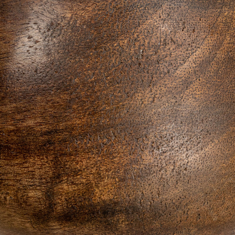 Mango Wood Bowl, Walnut Finish image number 6