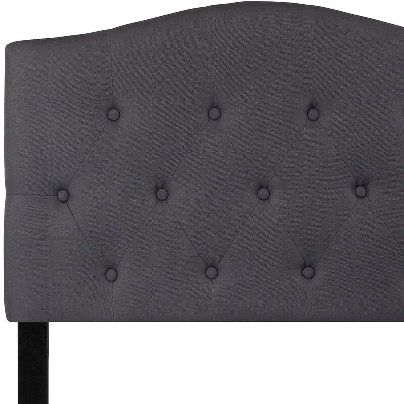 Flash Furniture Tufted Upholstered Twin Size Headboard in Dark Gray Fabric image number 3