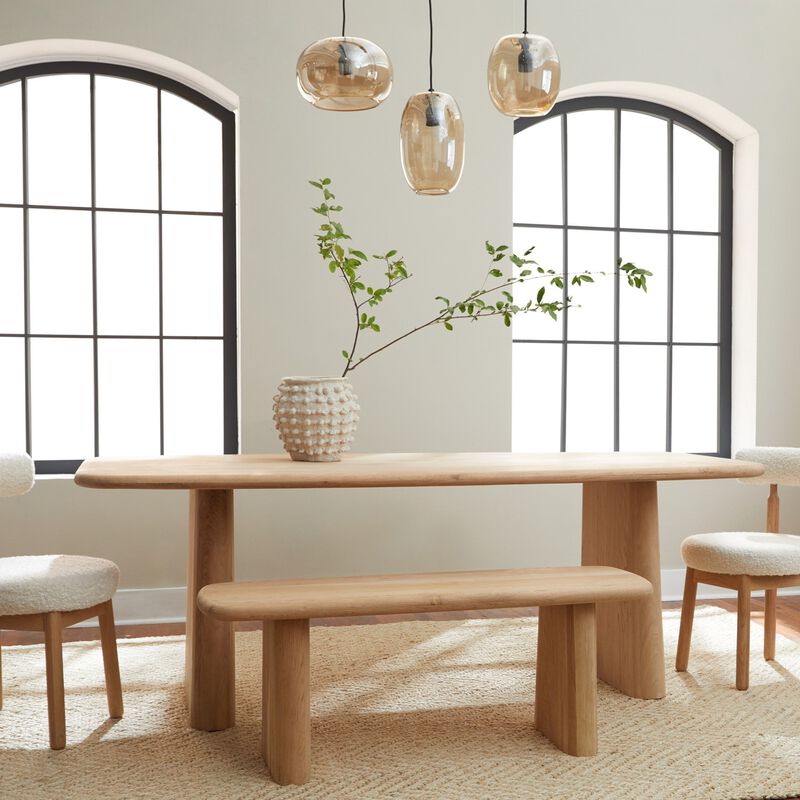 Laurel Dining Bench - Natural