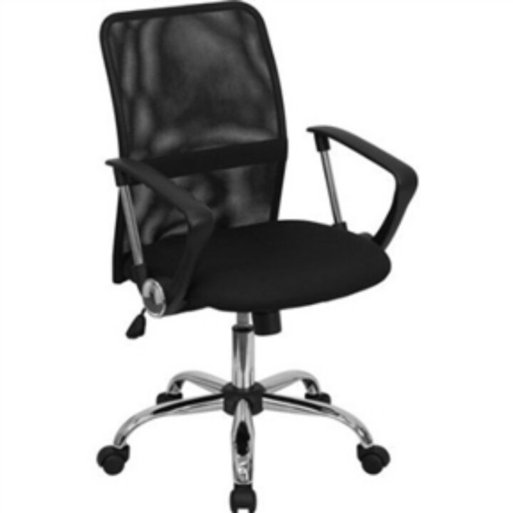 Mid-Back Mesh Office Chair with Chrome Finished Base