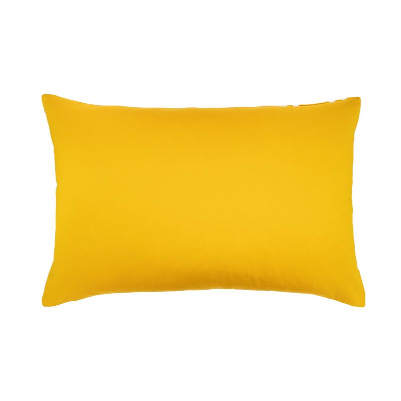 Omega Gold Silk Velvet Ikat Pillow, 16" X 24"