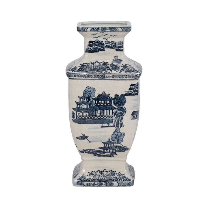 Chinoiserie Ceramic Vase