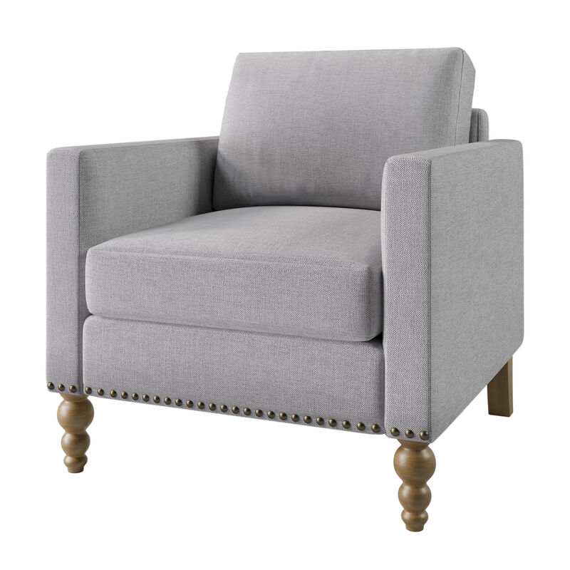 Merax Classic Linen Armchair Accent Chair