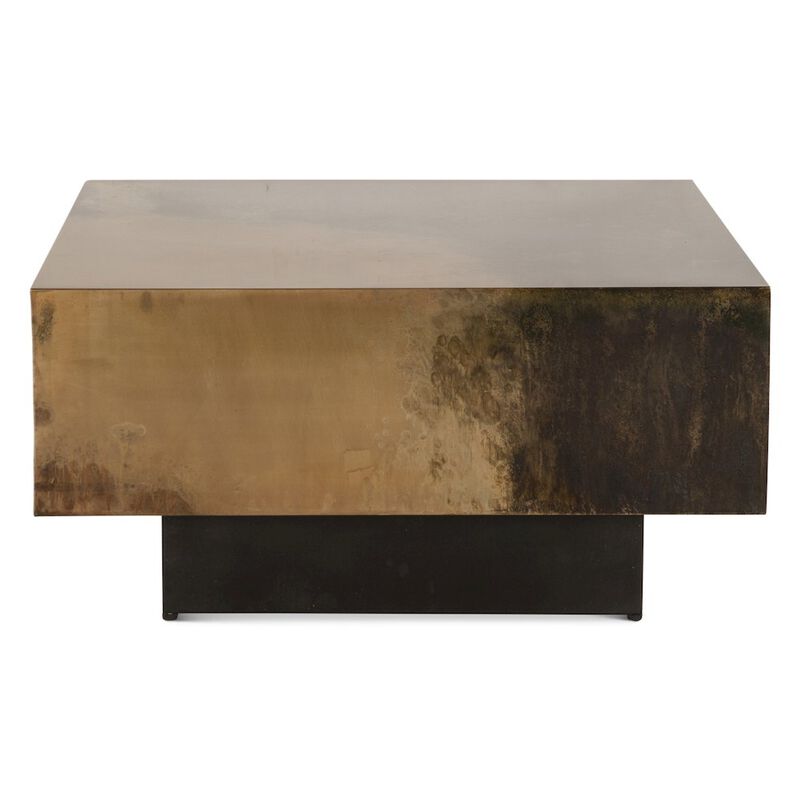 World Interiors St. George 35" Coffee Table in Oxidized Copper image number 3