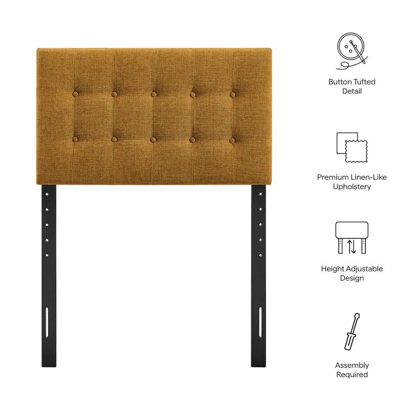 Modway Emily Fabric Upholstered Twin Size Headboard image number 1