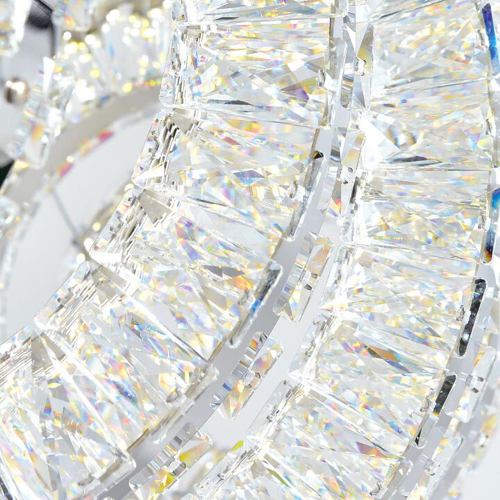 CWI Lighting Celina LED Chandelier With Chrome Finish