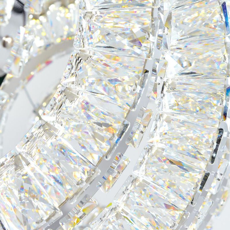 CWI Lighting Celina LED Chandelier With Chrome Finish