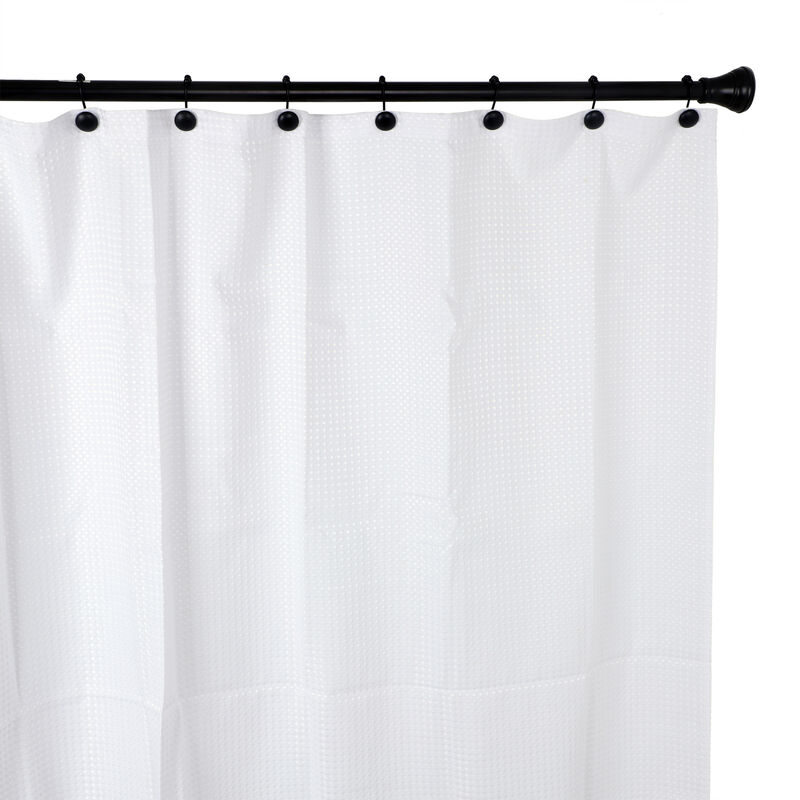 Utopia Alley Rust-Resistant Metal Shower Curtain Hooks, Smooth Glide S-Hooks with Ball End - Set of 12 image number 3
