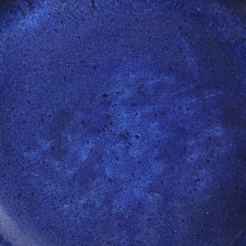 Sunnydaze Nantes Blue Ceramic Bird Bath - 16" H