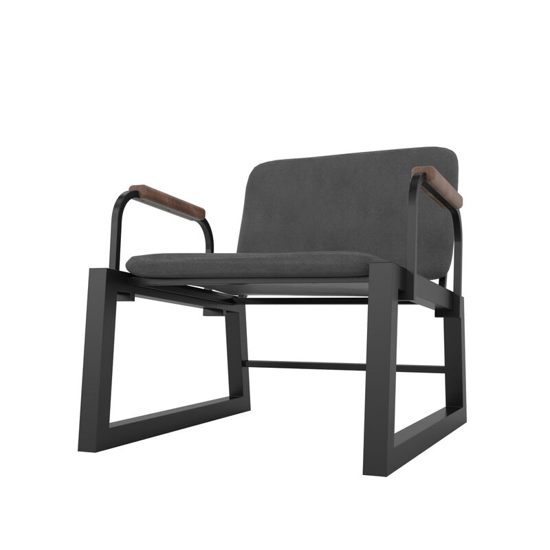 Whythe Black Accent Chair
