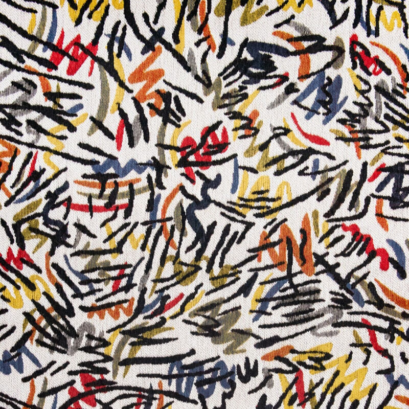 HomeRoots Round Abstract Non Skid Area Rug image number 2