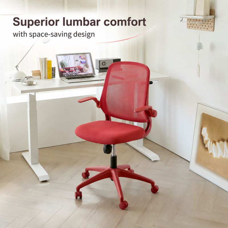 GOODSILO Ergonomic 350LBS Office Chair with Mesh Back, Molded Foam, Flip Armrests, Tilt and Height Adjustment for Home Office Use image number 4