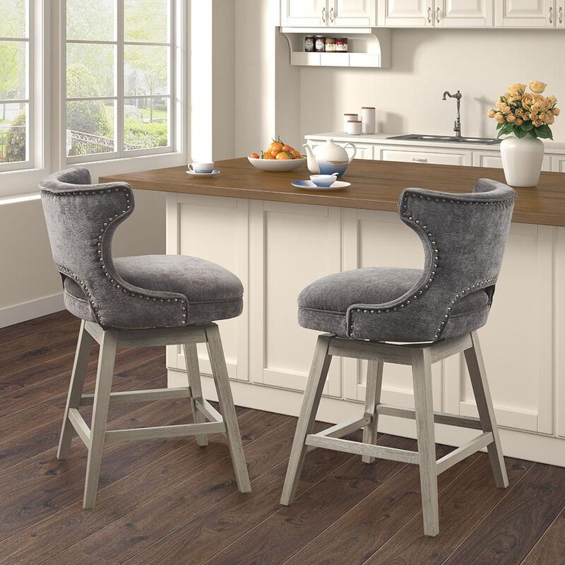Madison Park Emmett Swivel Counter Stool