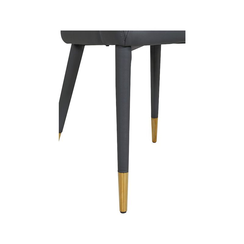 Meridian Furniture Destiny Grey Vegan Leather Dining Chair