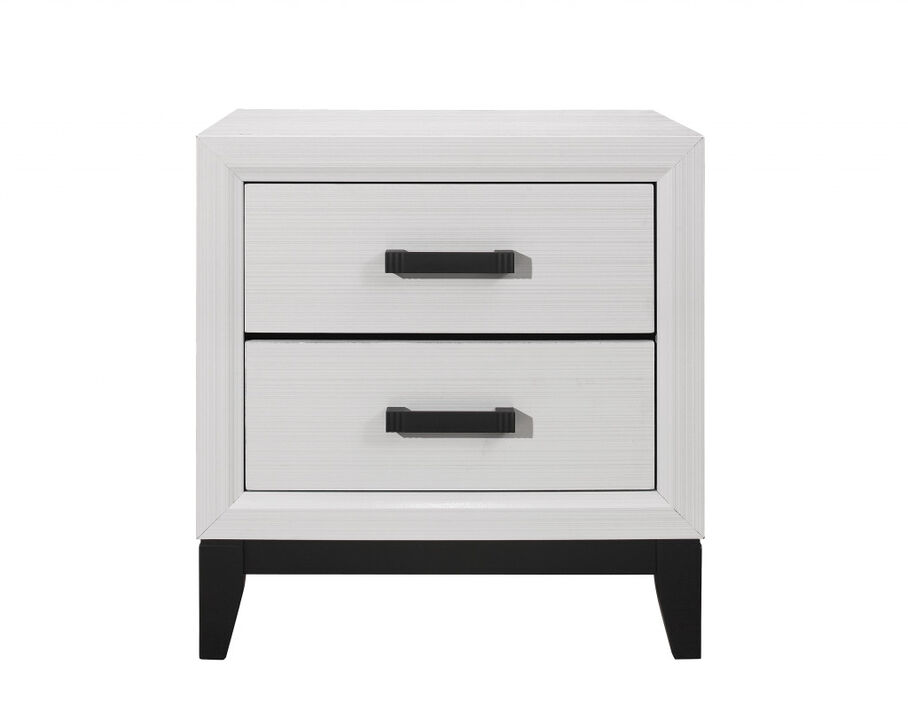 Modern Nightstand with 2 Drawers – Stylish Bedside Storage Table