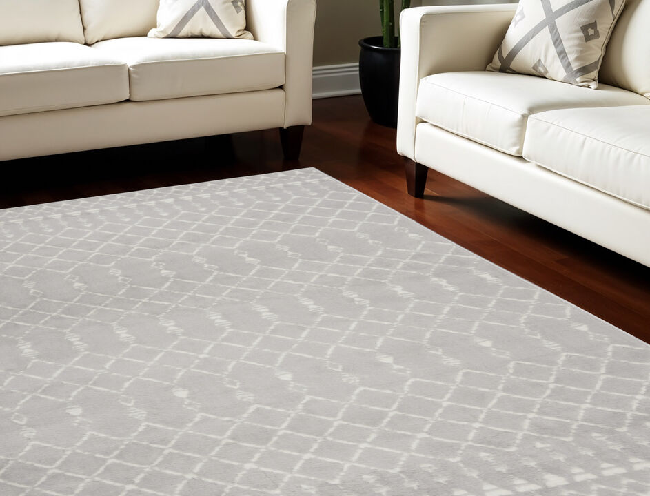 HomeRoots Moroccan Distressed Non Skid Area Rug