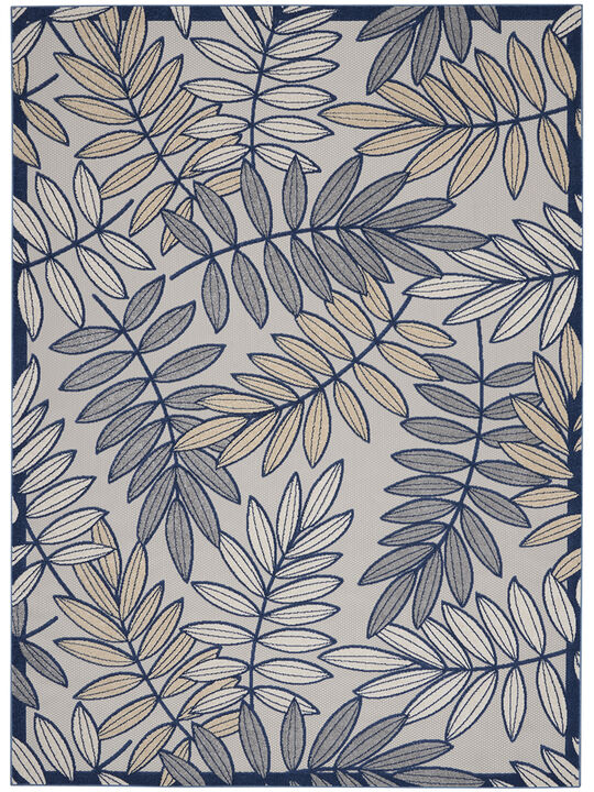 Aloha ALH18 Ivory/Navy 6' x 9' Rug